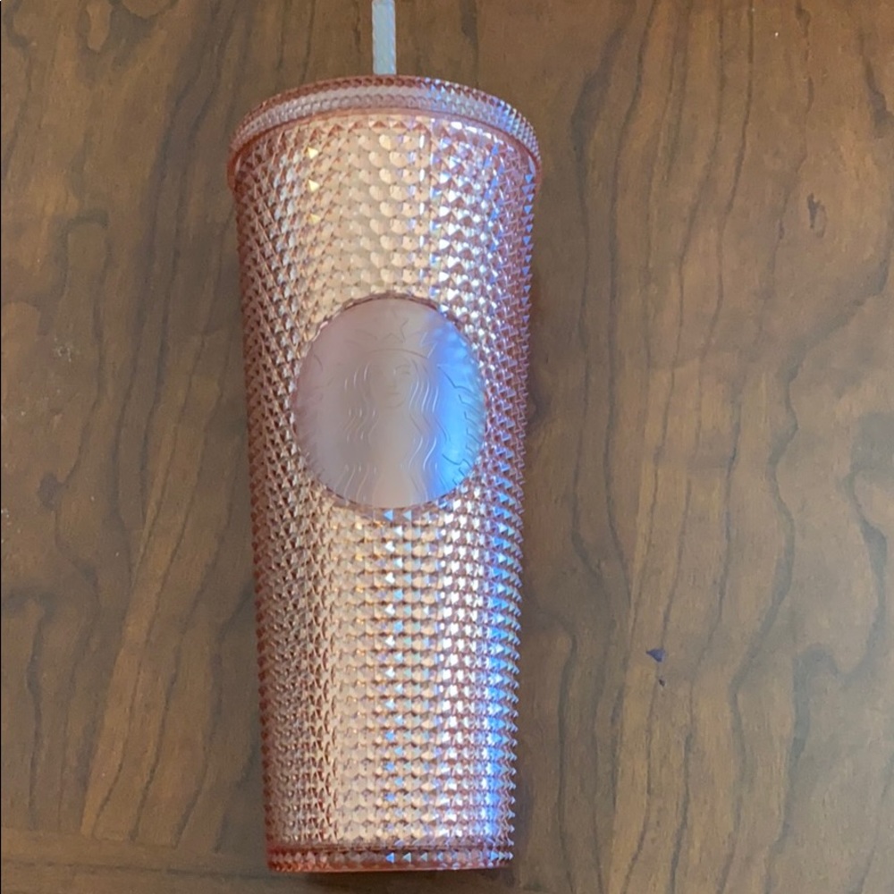 Used limited edition Starbucks tumbler rose gold